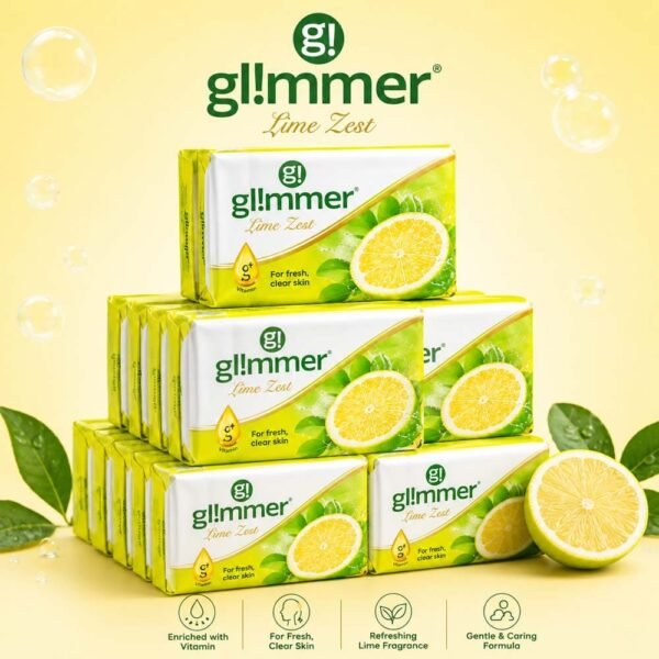 Glimmer Lime Zest Soap - 100g (5 Pieces Multipack)