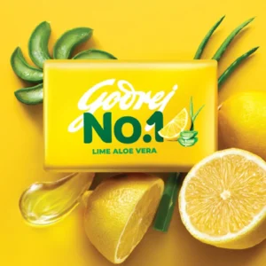 Godrej No. 1 Lime Aloe Vera Soap - 125g (4 Pack, 3+1 Free Offer)