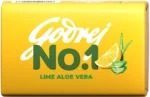 Godrej No. 1 Lime Aloe Vera Soap - 125g (4 Pack, 3+1 Free Offer)
