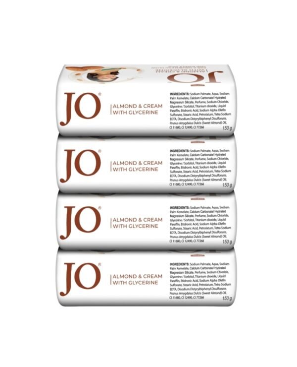 Jo Almond & Cream Soap with Glycerine (Pack of 4) 100g
