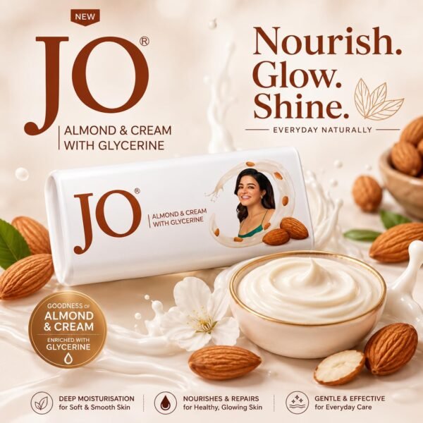 Jo Almond & Cream Soap with Glycerine (Pack of 4) 100g