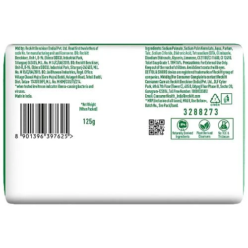 Dettol Original Germ Protection Bathing Soap - 125g (Pack of 5)