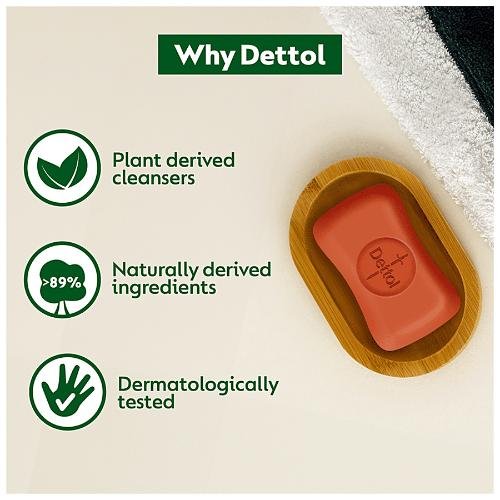 Dettol Original Germ Protection Bathing Soap - 125g (Pack of 5)