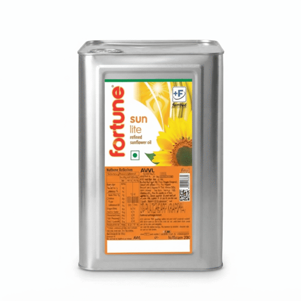 Fortune Sun Lite Refined Sunflower Oil Tin - 15 KG