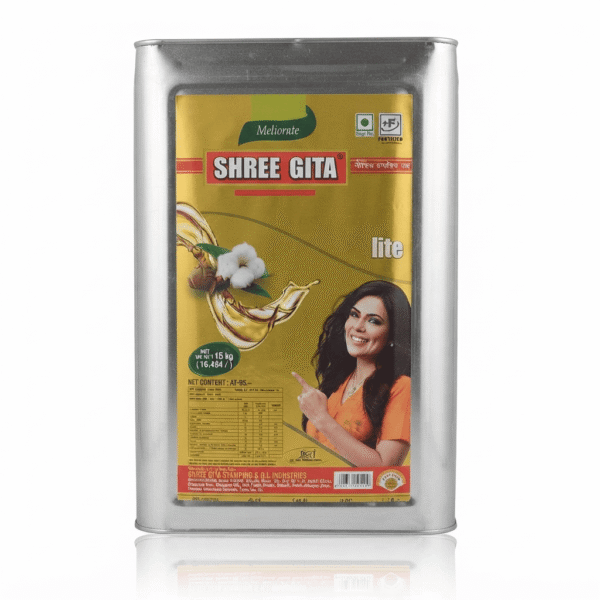 Shree Gita Lite Refined Cottonseed Oil Tin - 15kg