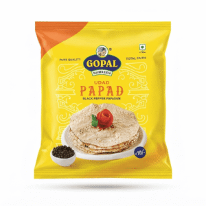 Gopal Namkeen Udad Black Pepper Papad - ₹10 Pack (5 Pcs)