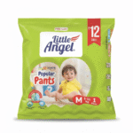 Little Angel Popular Pants Diapers - Medium (M) Size, 5 Pcs Pack