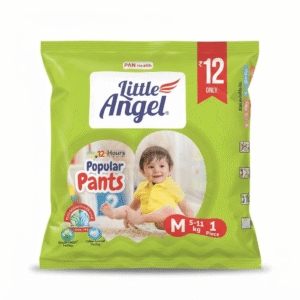 Little Angel Popular Pants Diapers - Medium (M) Size, 5 Pcs Pack