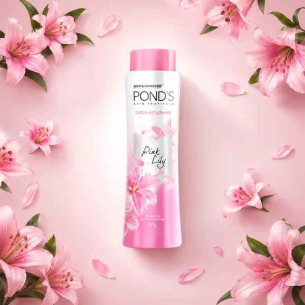 Pond's Dreamflower Pink Lily Perfume Body Powder - 80g