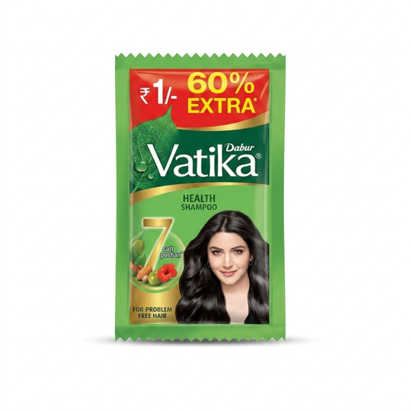 Dabur Vatika Health Shampoo - 50 Pcs (Rs 1/- Sachet)