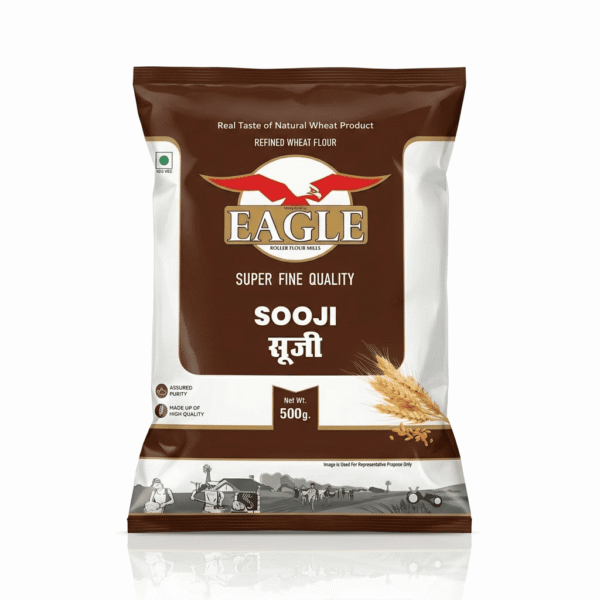 Eagle Roller Flour Mills Super Fine Quality Sooji (Rava) - 500g