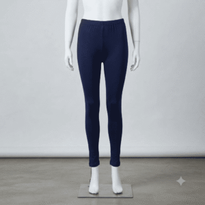 Women's Navy Blue Solid Viscose Leggings - Size XXL