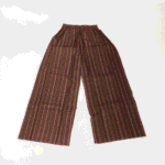 Women's Brown & Beige Striped Printed Cotton Palazzos - Size XL