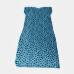 Women's Blue Floral & Geometric Print Maxi Nighty - Size XXL