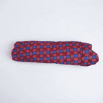 Women's Maroon & Blue Checked Grid Ribbed Palazzos - Size L