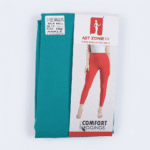 Women's Teal Green Cotton Lycra Ankle-Length Comfort Leggings - Free Size