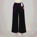 Women's Solid Black Liva Rayon Fancy Pocket Palazzos - Size XXL (Jumbo)
