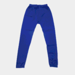 Women's Royal Blue Solid Viscose Leggings - Size XXL
