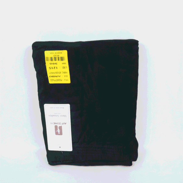Women's Solid Black Liva Rayon Fancy Pocket Palazzos - Size XXL (Jumbo)