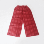 Women's Red & Blue Striped Printed Cotton Palazzos - Size XL