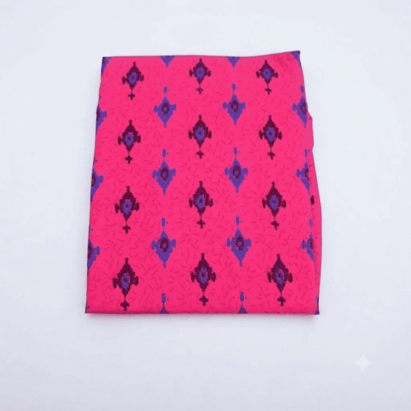 Women's Pink & Purple Geometric Printed Cotton Palazzos - Size XL