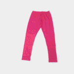 Women's Dark Pink Cotton Lycra Ankle-Length Comfort Leggings - Free Size