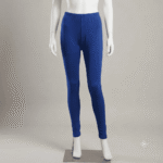 Women's Royal Blue Solid Viscose Leggings - Size XXL