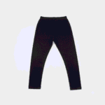 Women's Black Cotton Lycra Ankle-Length Comfort Leggings - Free Size