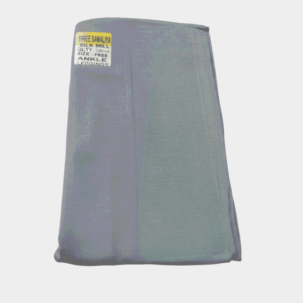 Women's Grey Cotton Lycra Ankle-Length Comfort Leggings - Free Size
