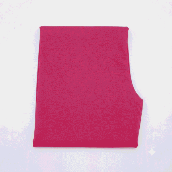 Women's Dark Pink Solid Ribbed Leggings - Size XL
