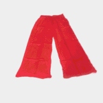 Women's Solid Red Liva Rayon Fancy Pocket Palazzos - Size XXL (Jumbo)
