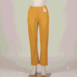 Women's Mustard Yellow Cotton Lycra Ankle-Length Comfort Leggings - Free Size