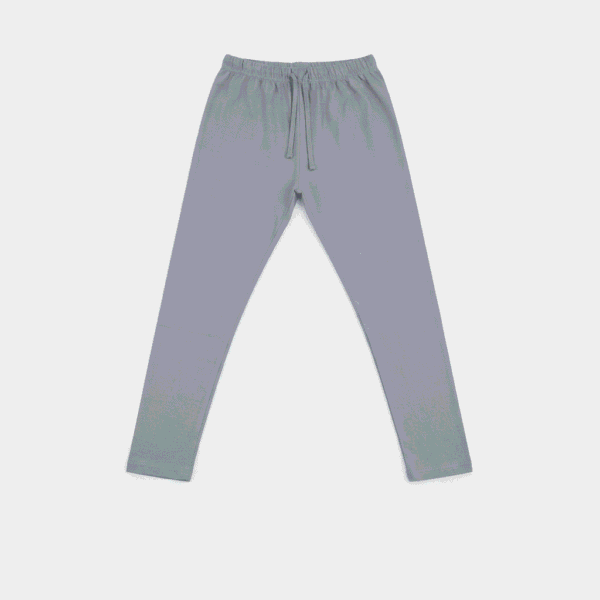 Women's Grey Cotton Lycra Ankle-Length Comfort Leggings - Free Size