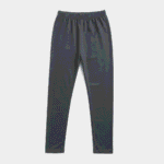 Women's Charcoal Grey Solid Ribbed Leggings - Size XL