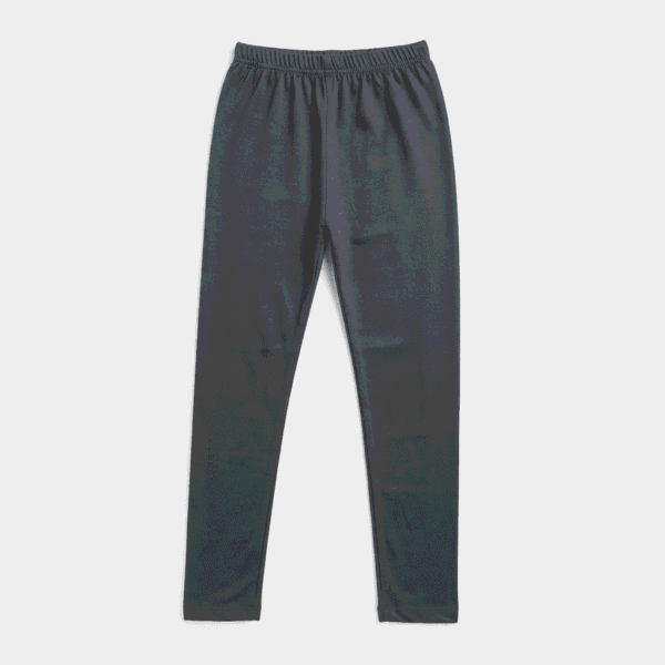Women's Charcoal Grey Solid Ribbed Leggings - Size XL