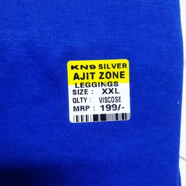 Women's Royal Blue Solid Viscose Leggings - Size XXL