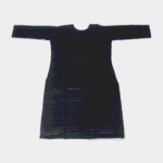 Women's Black Striped Embroidered Cotton Kurti - Size XL