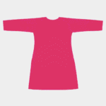 Women's Magenta Gold-Embroidered Cotton Kurti - Size XL