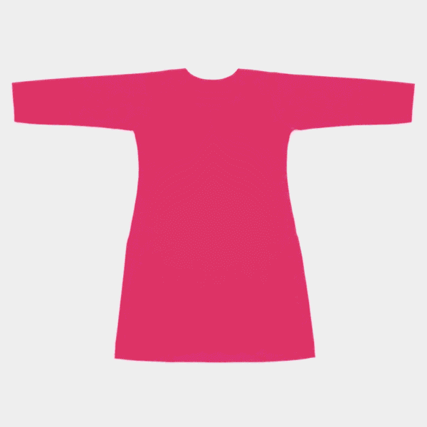 Women's Magenta Gold-Embroidered Cotton Kurti - Size XL