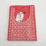 Women's Coral Pink Embroidered Cotton Kurti - Size 3XL