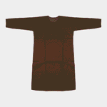 Women's Rich Brown Embroidered Cotton Kurti - Size L