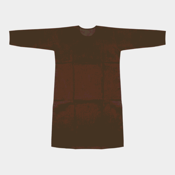 Women's Rich Brown Embroidered Cotton Kurti - Size L