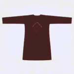 Women's Maroon Mirror-Embroidered Cotton Kurti - Size L