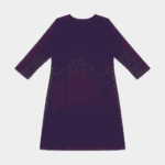 Women's Deep Plum Gold-Printed Cotton Kurti - Size L