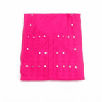 Women's Hot Pink Embroidered Cotton Kurti - Size L