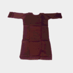Women's Maroon Mirror-Embroidered Cotton Kurti - Size L