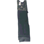 Women's Dark Grey Floral Embroidered Cotton Kurti - Size XL