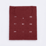 Women's Maroon Embroidered Cotton Kurti - Size L