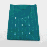 Women's Teal Blue Embroidered Cotton Kurti - Size L