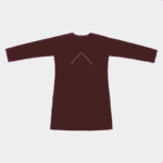 Women's Maroon Mirror-Embroidered Cotton Kurti - Size L
